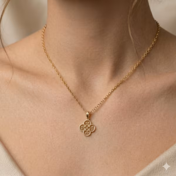 Filigree Clover Pendant