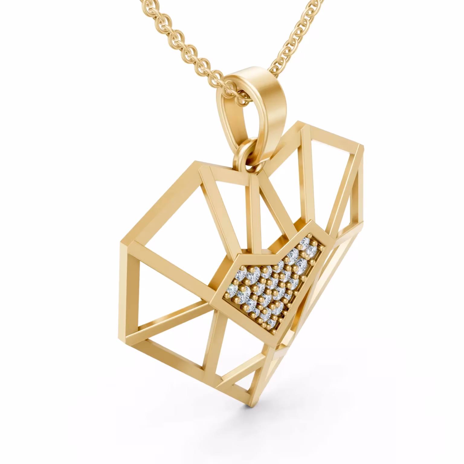 Diamond Origami Heart