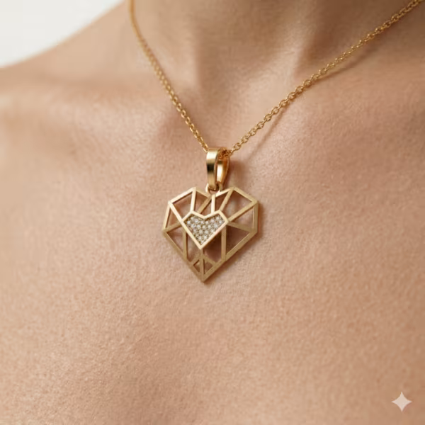 Diamond Origami Heart