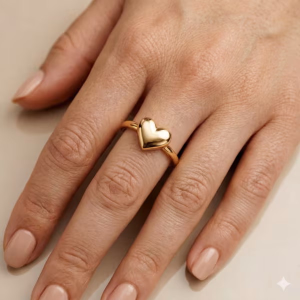 Signet Heart Ring