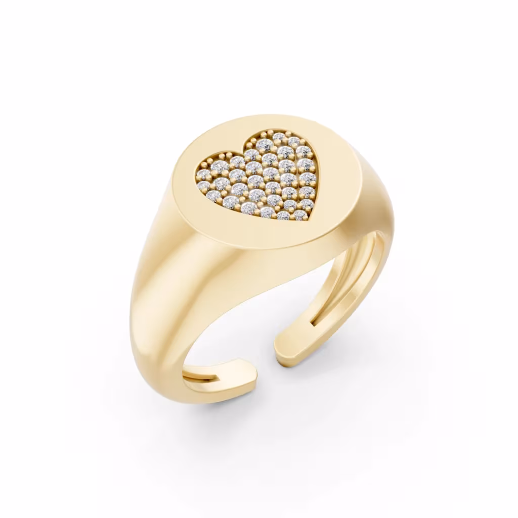 Heart Signet Ring