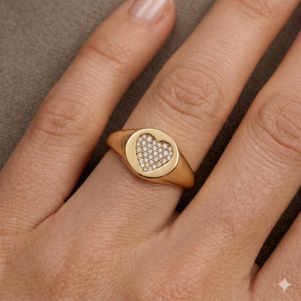 Heart Signet Ring