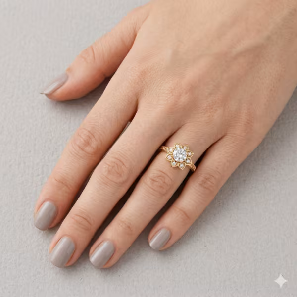 Floral Promise Ring