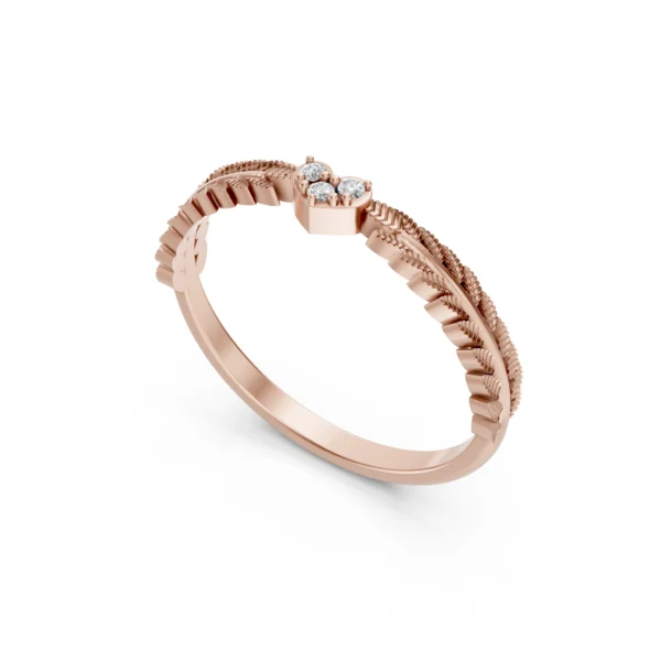 Leaf Engagement Ring