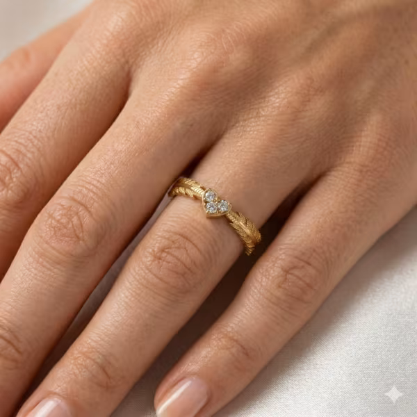 Leaf Engagement Ring