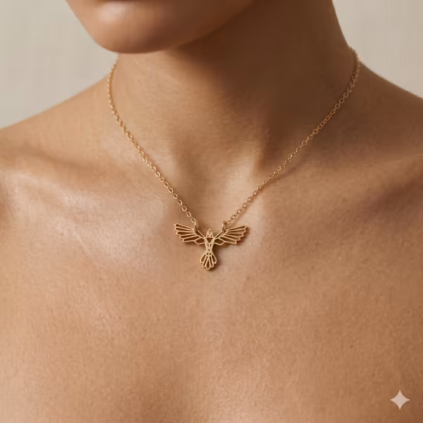 Gold Phoenix Necklace