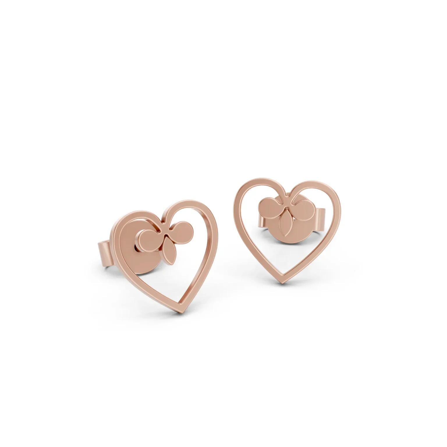 Heart Stud Earrings