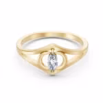 Marquise Signet Ring