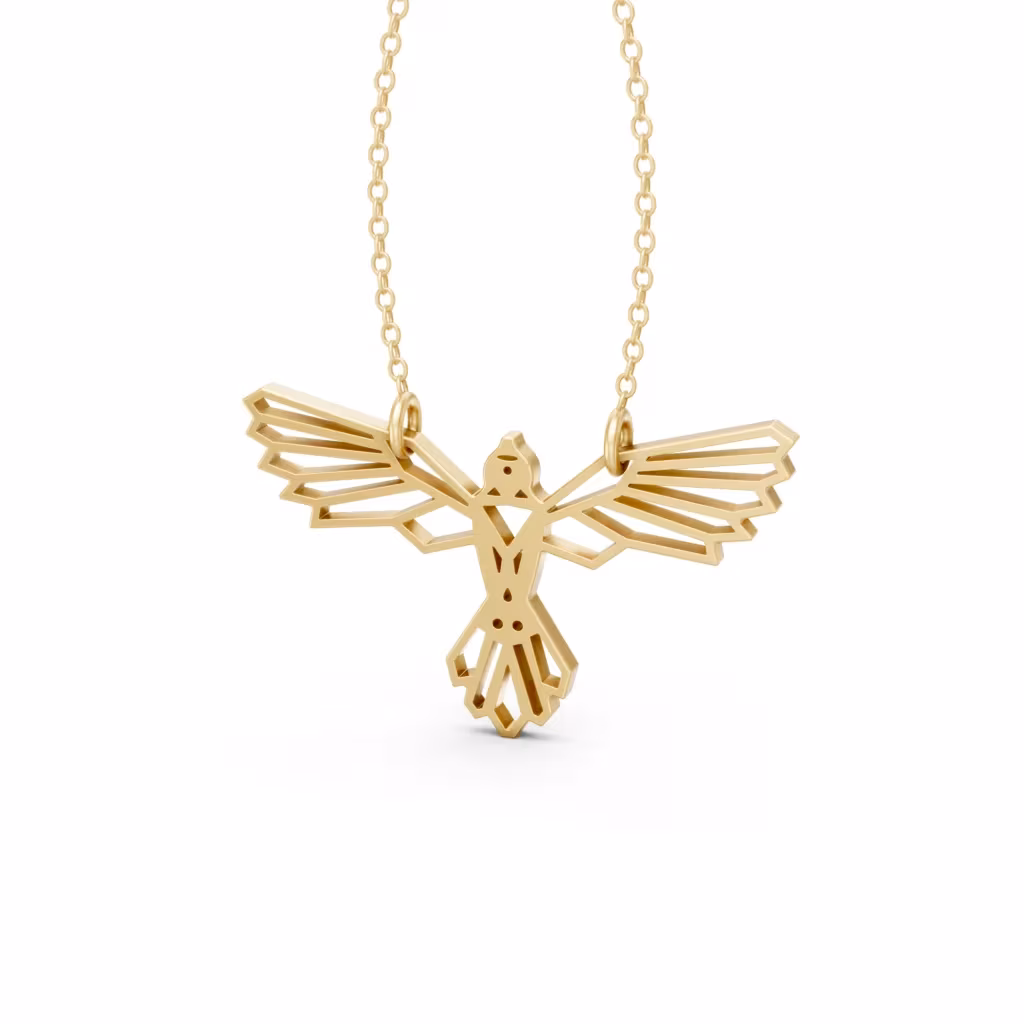 Gold Phoenix Necklace