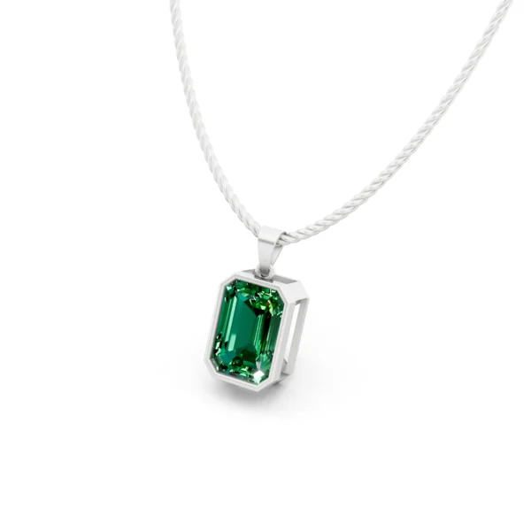 Emerald Bezel Pendant