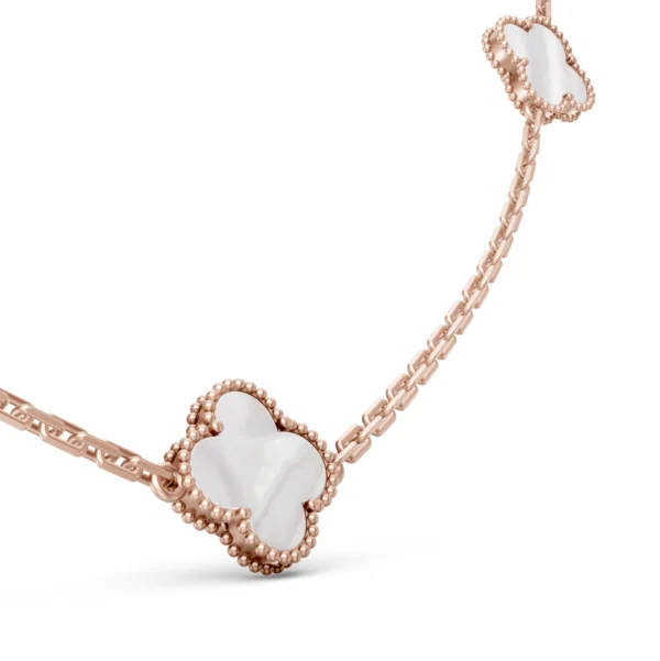 Mother of Pearl Clover Necklace