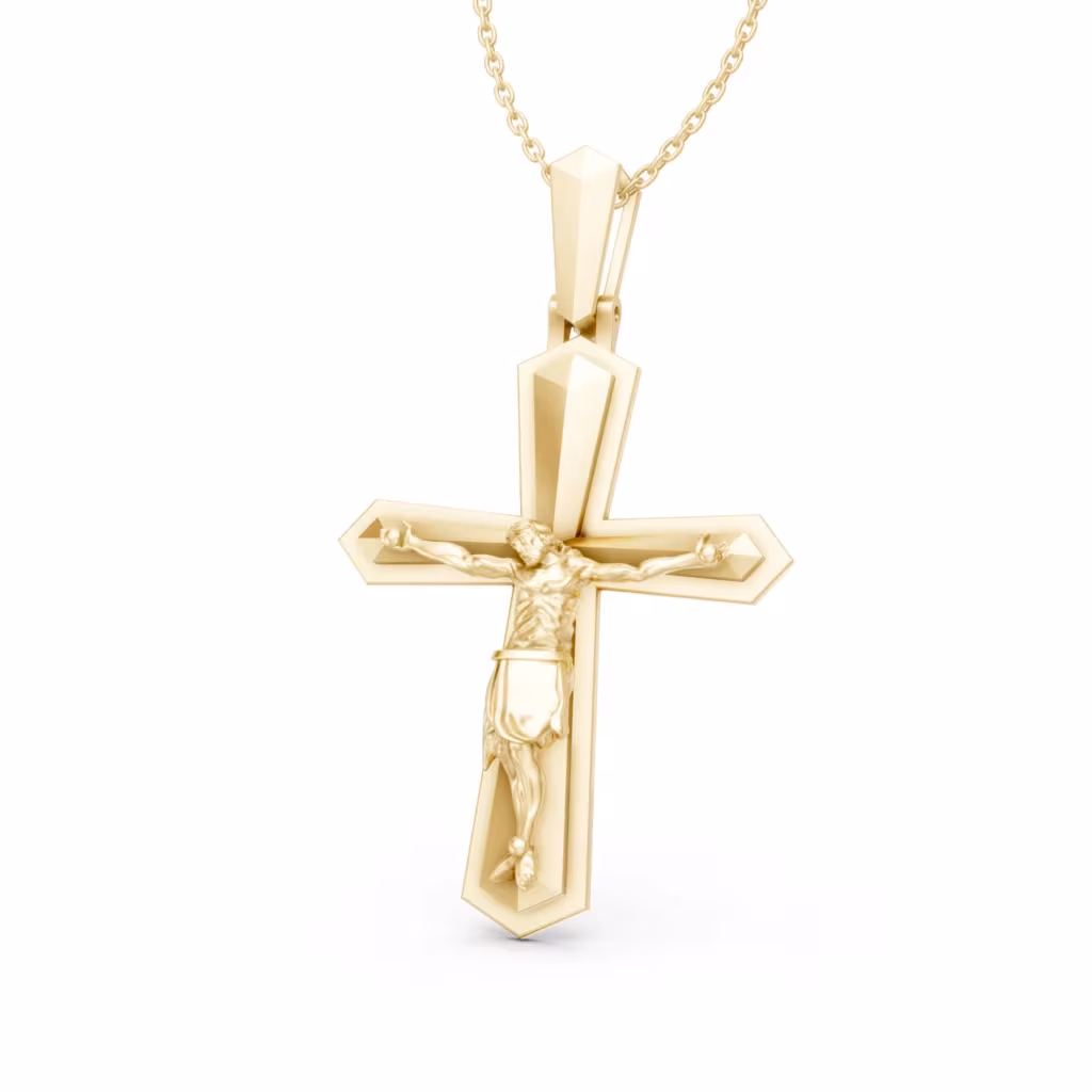Crucifix Gold Pendant