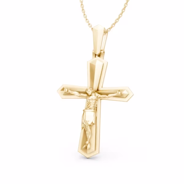 Crucifix Gold Pendant