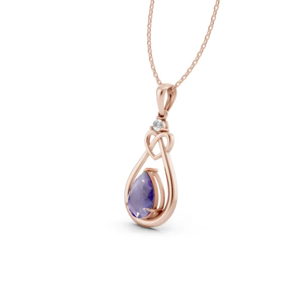 Amethyst Infinity Pendant