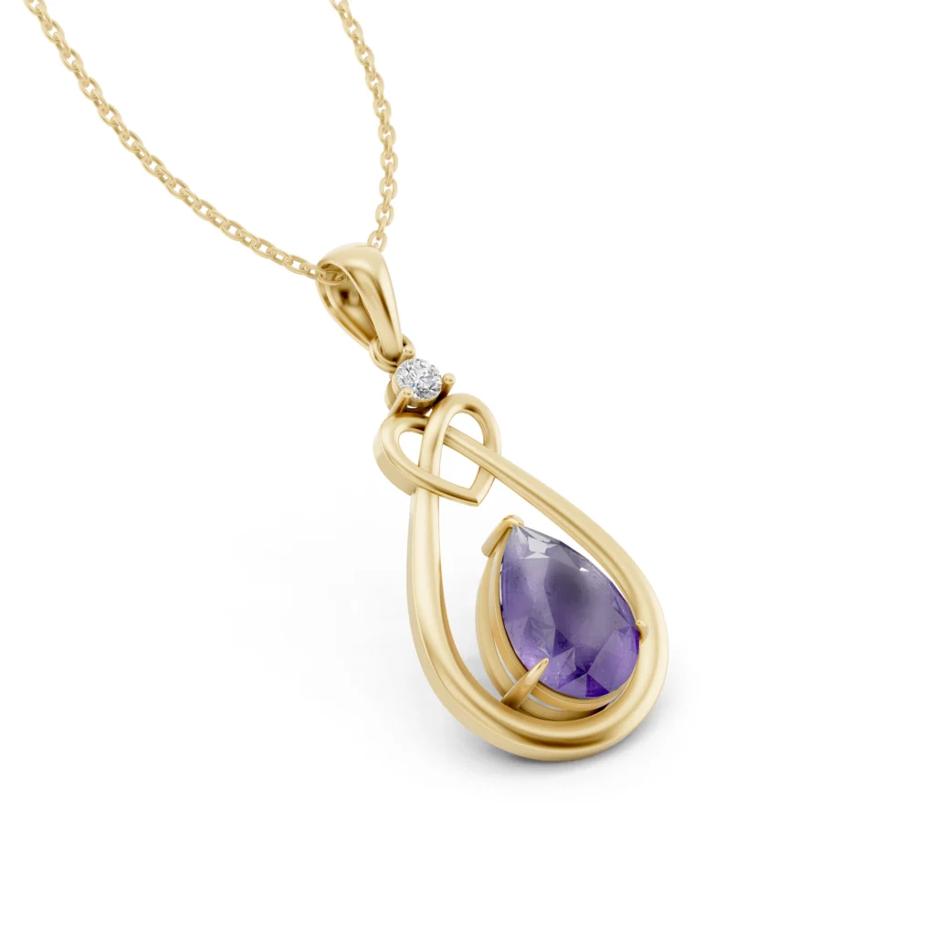 Amethyst Infinity Pendant