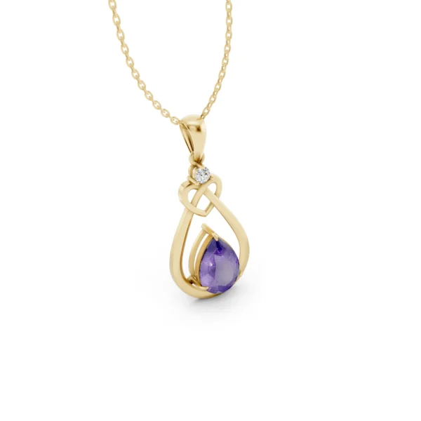 Amethyst Infinity Pendant