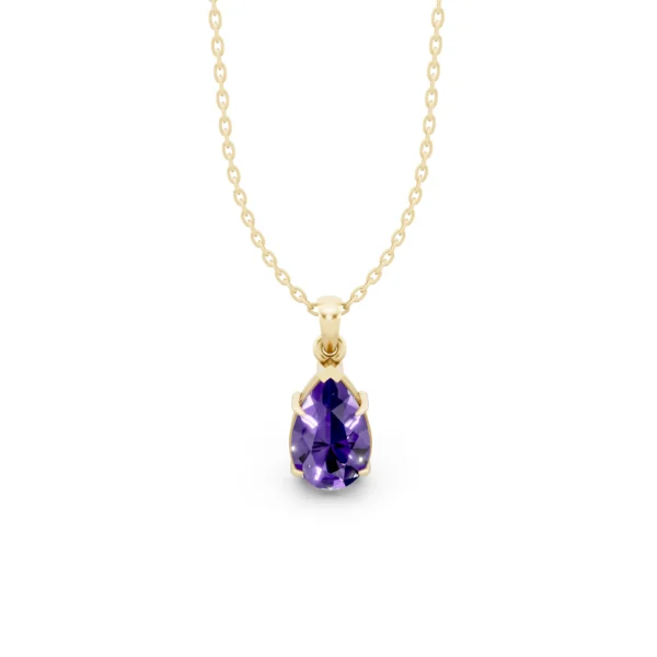 Amethyst Teardrop Pendant