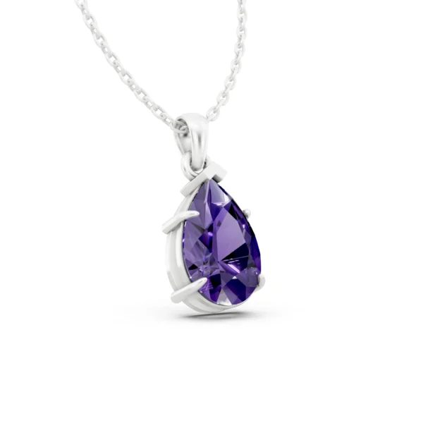 Amethyst Teardrop Pendant