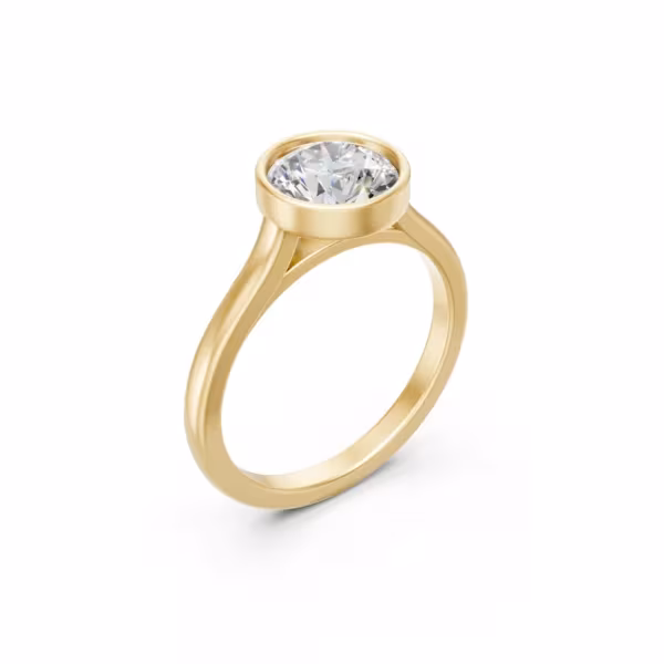 Bezel Engagement Ring