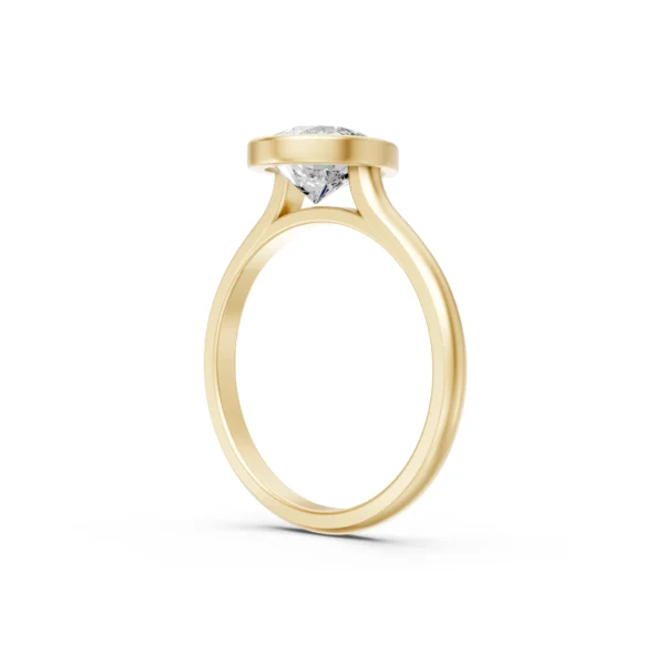 Bezel Pear Engagement Ring