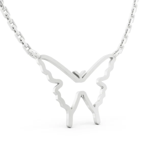Butterfly Outline Necklace