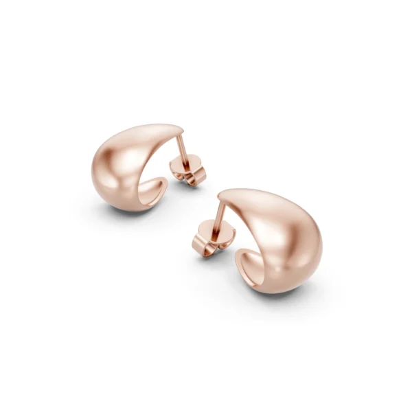 Chunky Gold Hoop Earrings