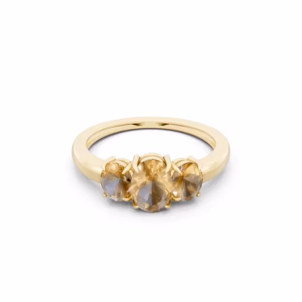 Citrine Radiant Ring