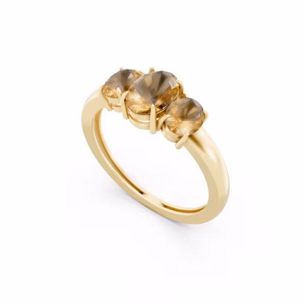 Citrine Radiant Ring