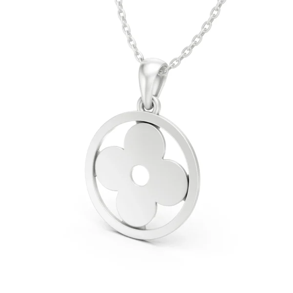 Clover Circle Pendant