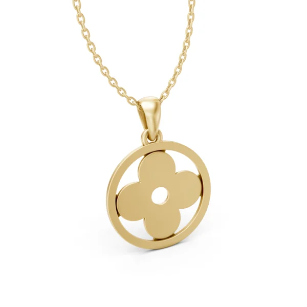 Clover Circle Pendant