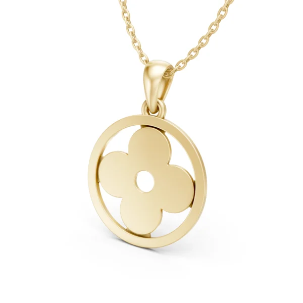 Clover Circle Pendant