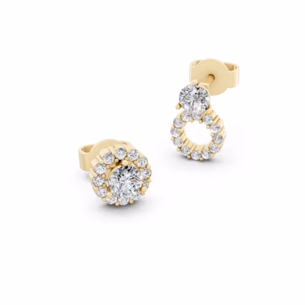 Convertible Halo Earrings
