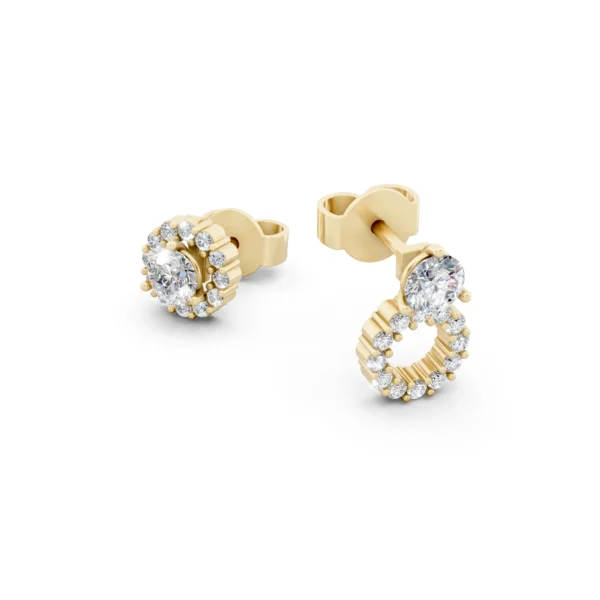 Convertible Halo Earrings