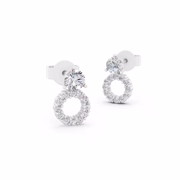Convertible Halo Earrings