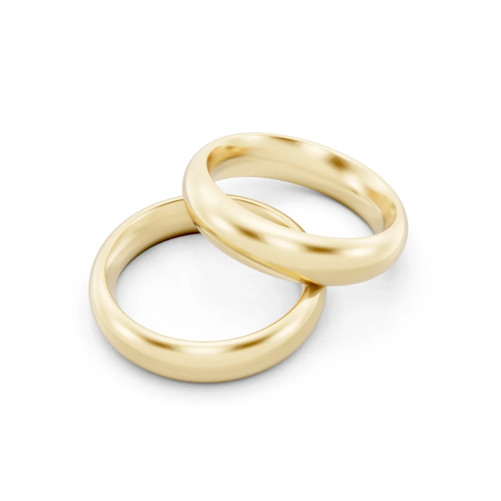 Couple Plain Wedding Band