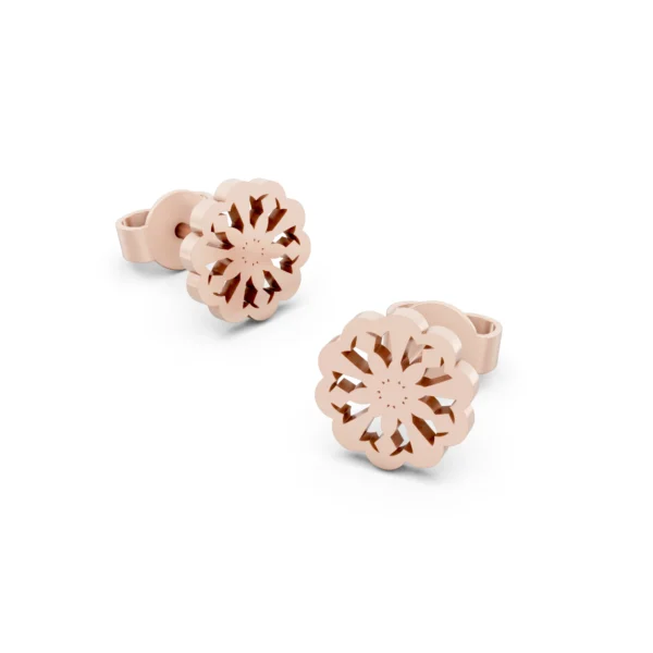 Cutout Floral Earrings