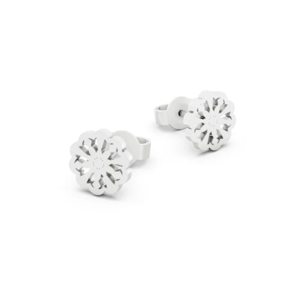 Cutout Floral Earrings