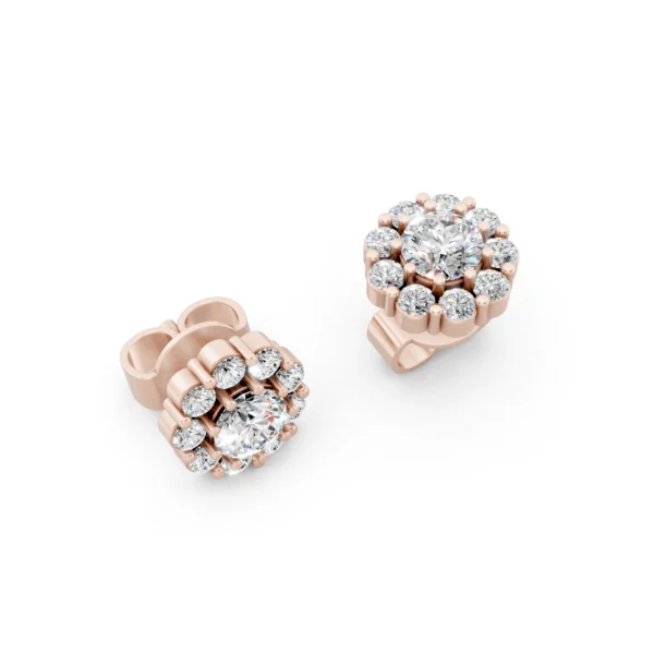 Diamond Cluster Earrings