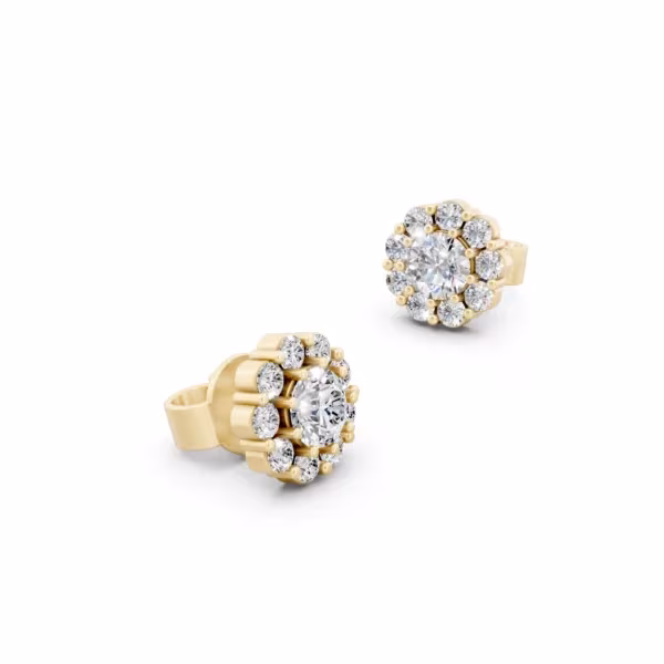 Diamond Cluster Earrings