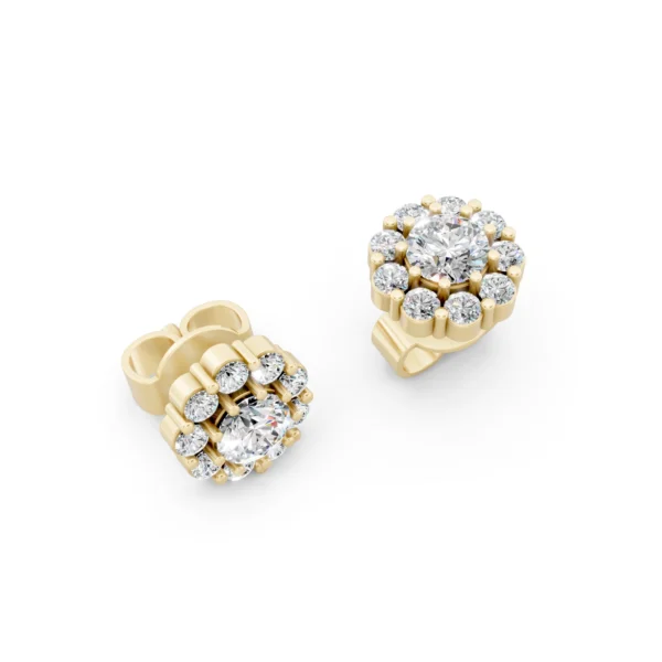 Diamond Cluster Earrings