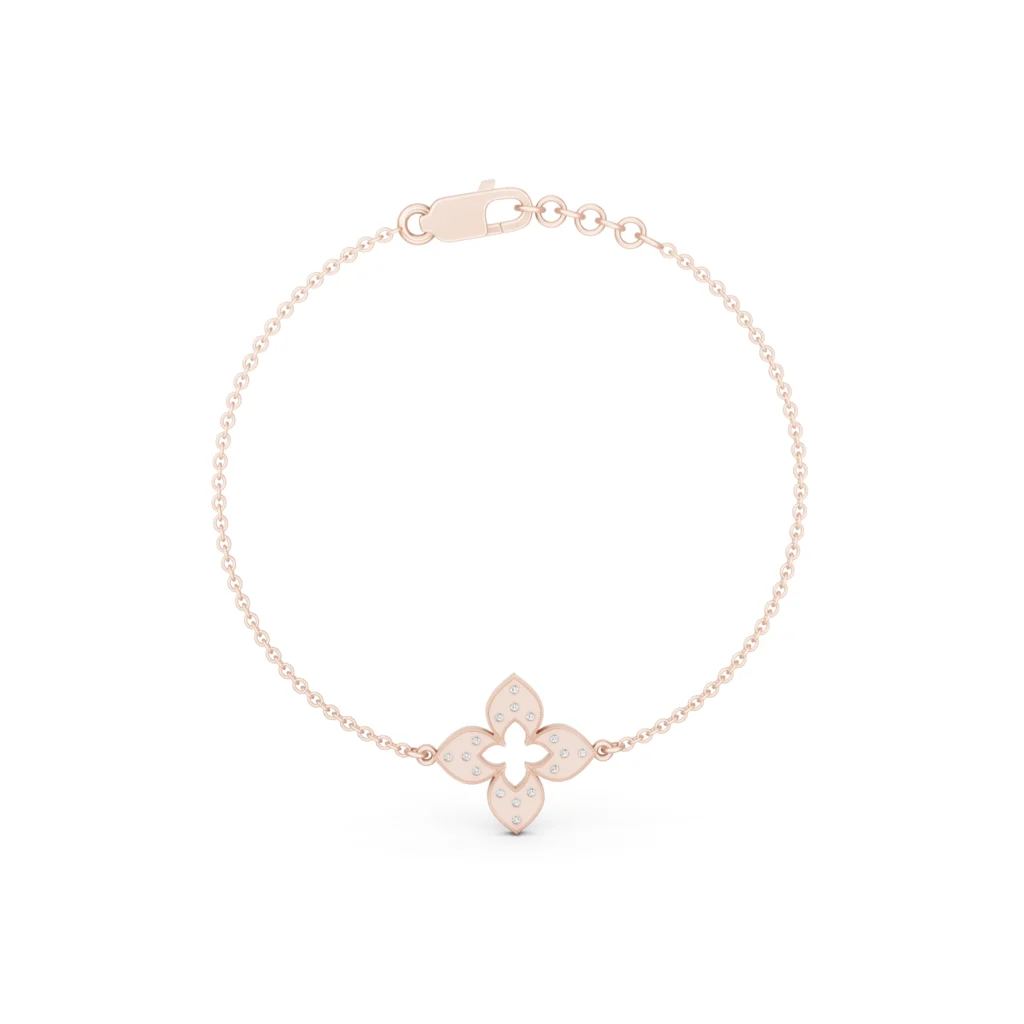 Diamond Flower Bracelet