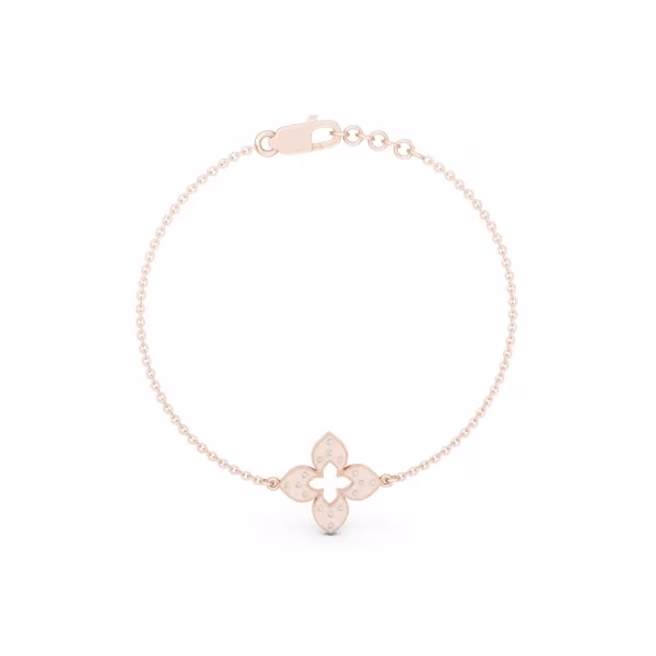 Diamond Flower Bracelet