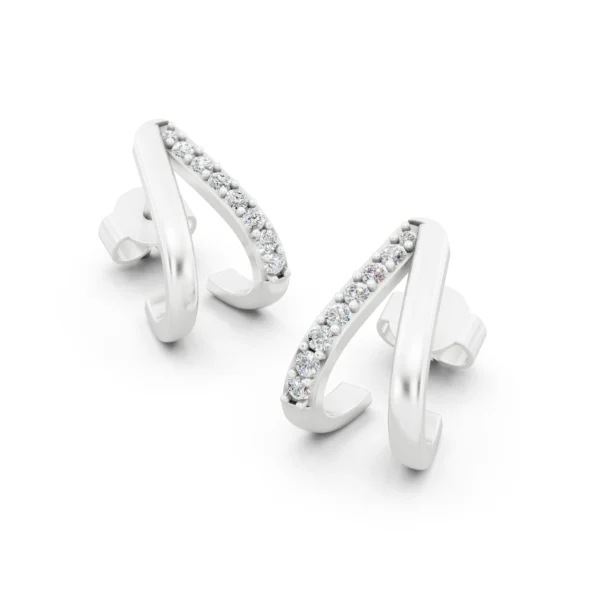 Diamond Hoop Earrings