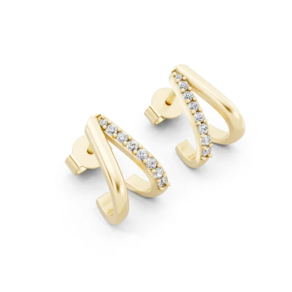 Diamond Hoop Earrings
