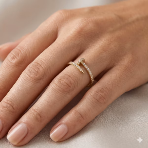 Diamond Nail Ring