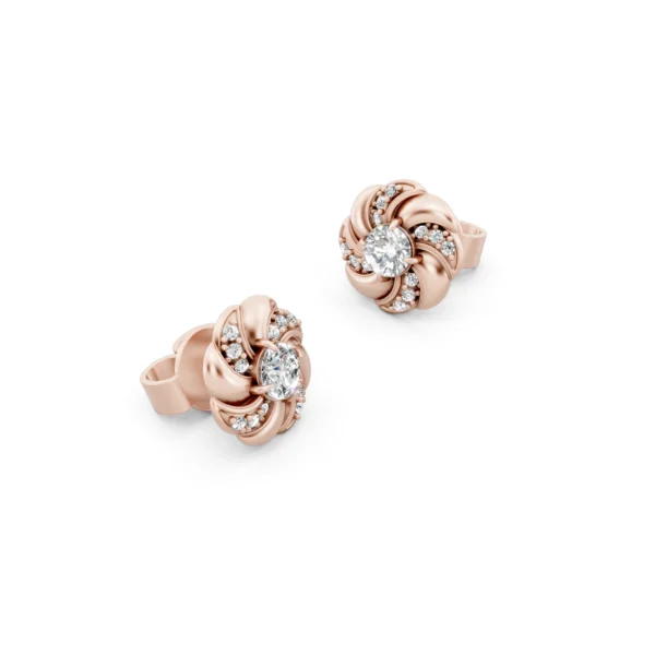 Diamond Petal Earrings