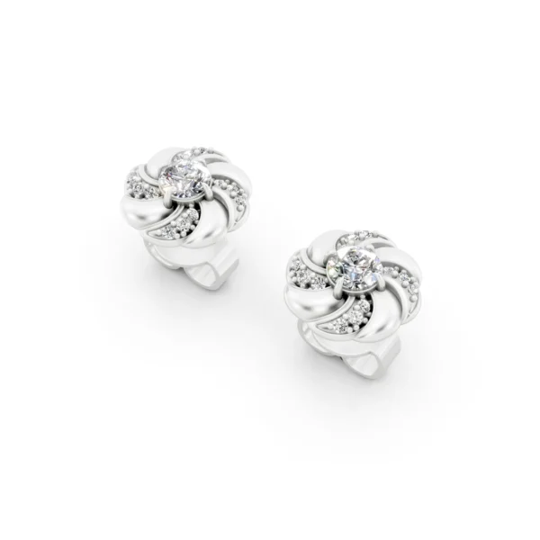Diamond Petal Earrings