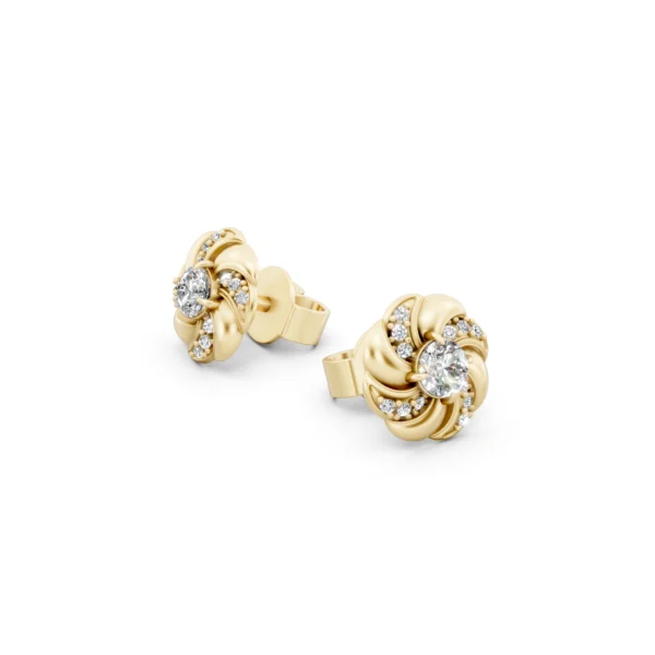 Diamond Petal Earrings