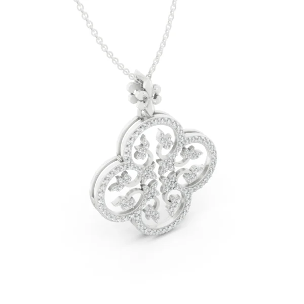 Diamond Clover Pendant