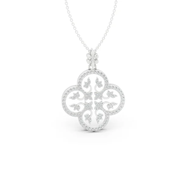 Diamond Clover Pendant